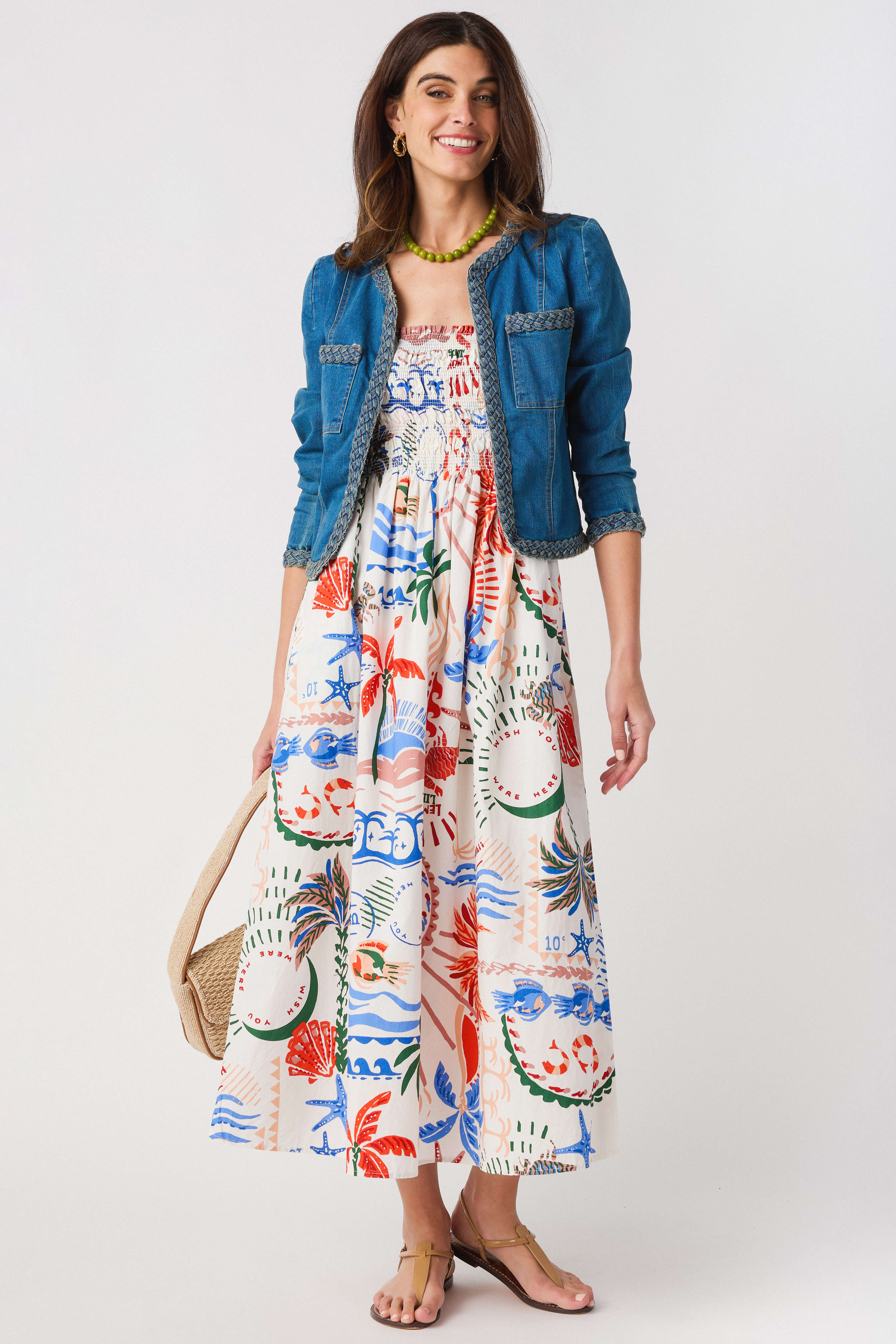 Z Supply Cornelia Getaway Midi Dress, XS