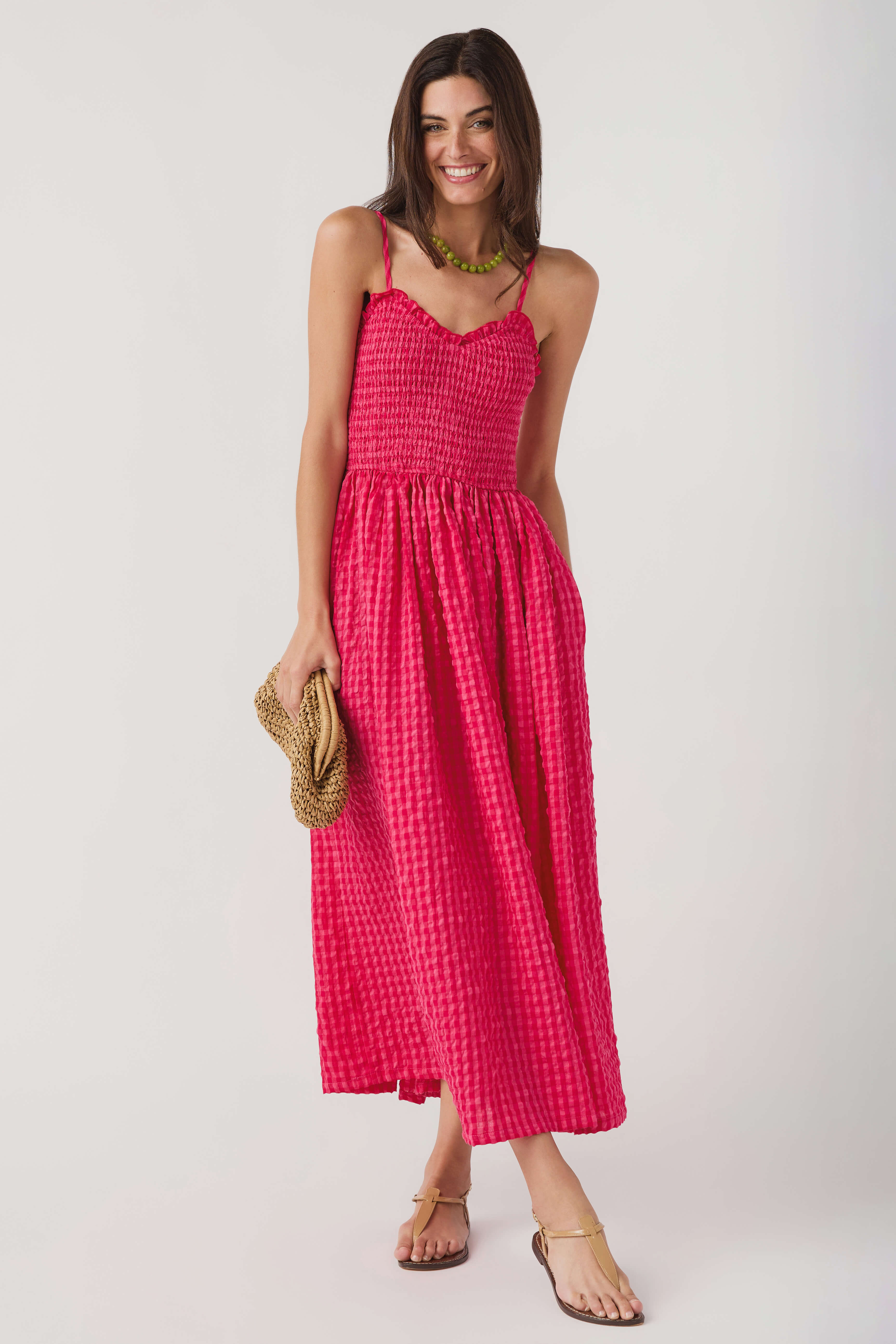 Miou Muse Gingham Dress Cherry / Large