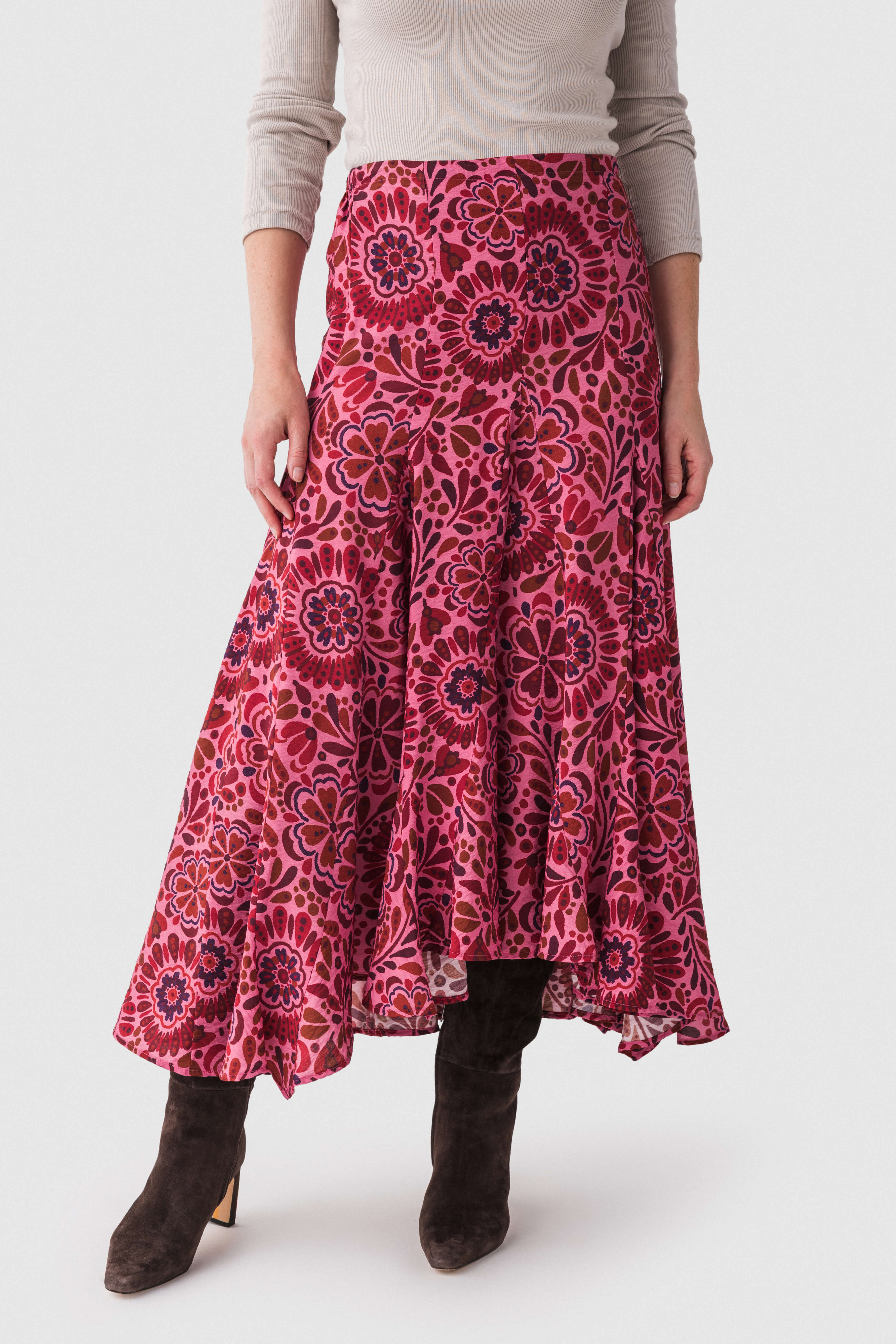 olivaceous midi dress Olivaceous Xurshia Midi Skirt Pink Red / Large