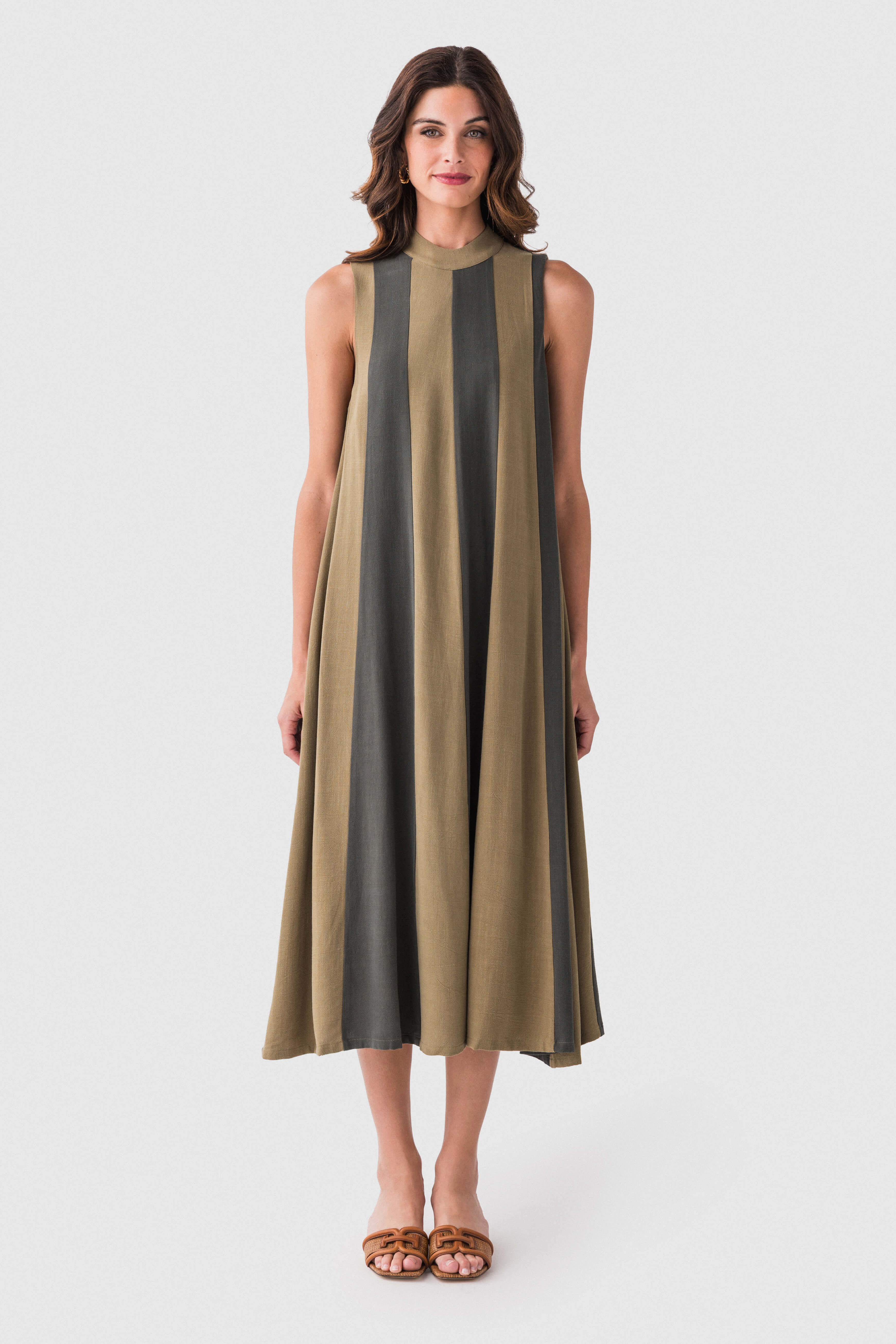 THML Colorblock Midi Dress – Social Threads