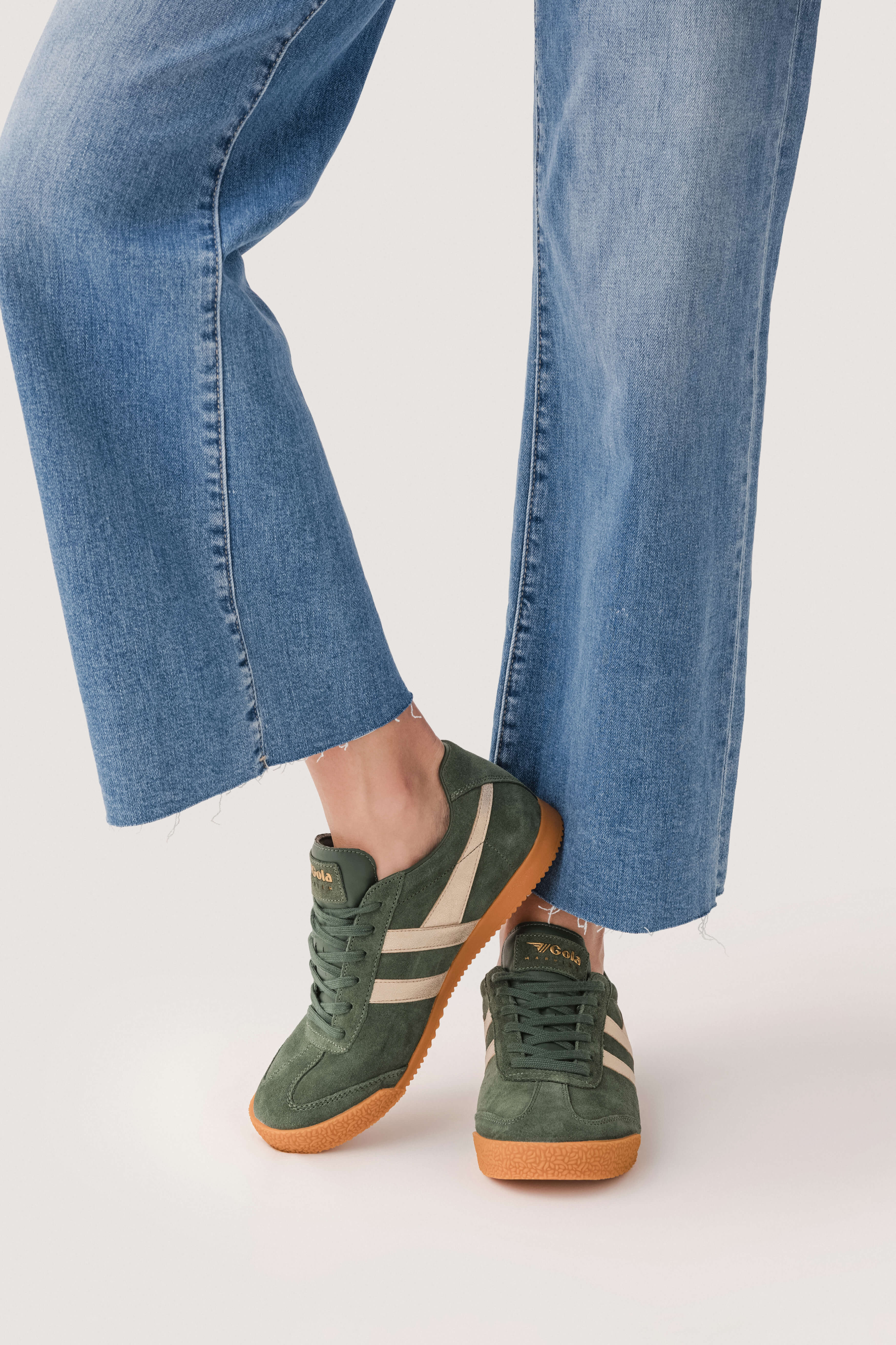 Gola Harrier Mirror - Purple Shoes - Suede Leather Sneakers