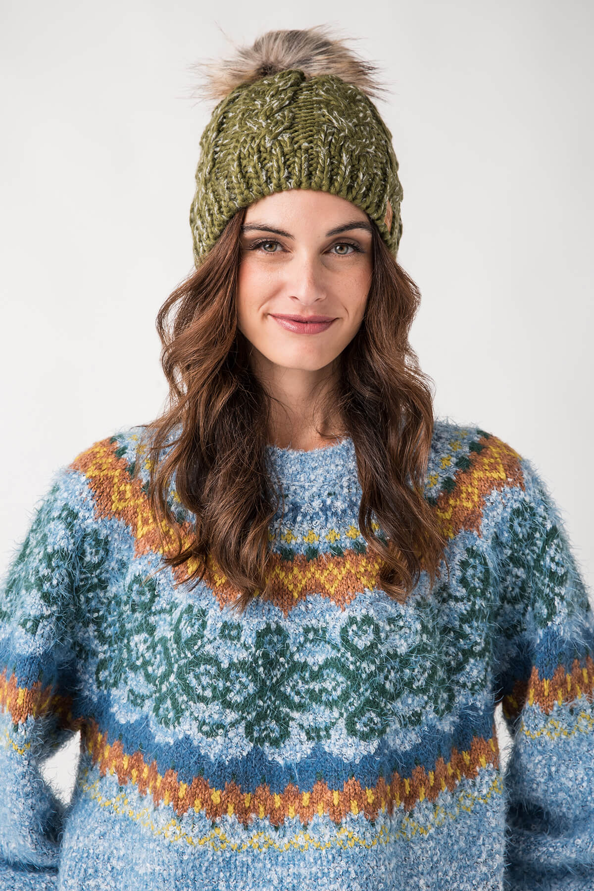 【限定値下中】sol Hand-knitted Border Hat Multi Sol Multi Wool Hat by INTI Knitwear – MaisonNL Concept Store