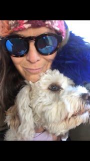 Morning thoughts...colored faux fur, parkas and dog walking...