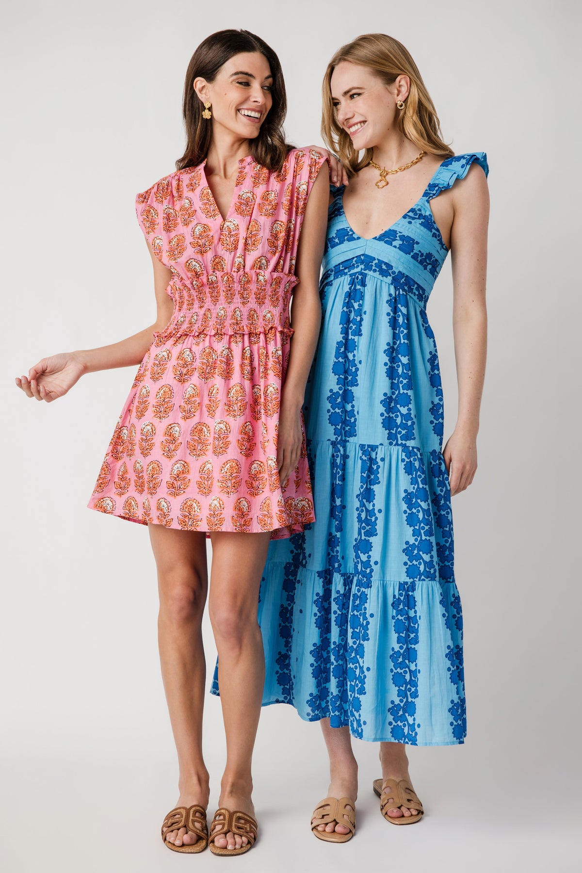 Skies Are Blue Bandana Print Sleeveless Dress – Social Threads