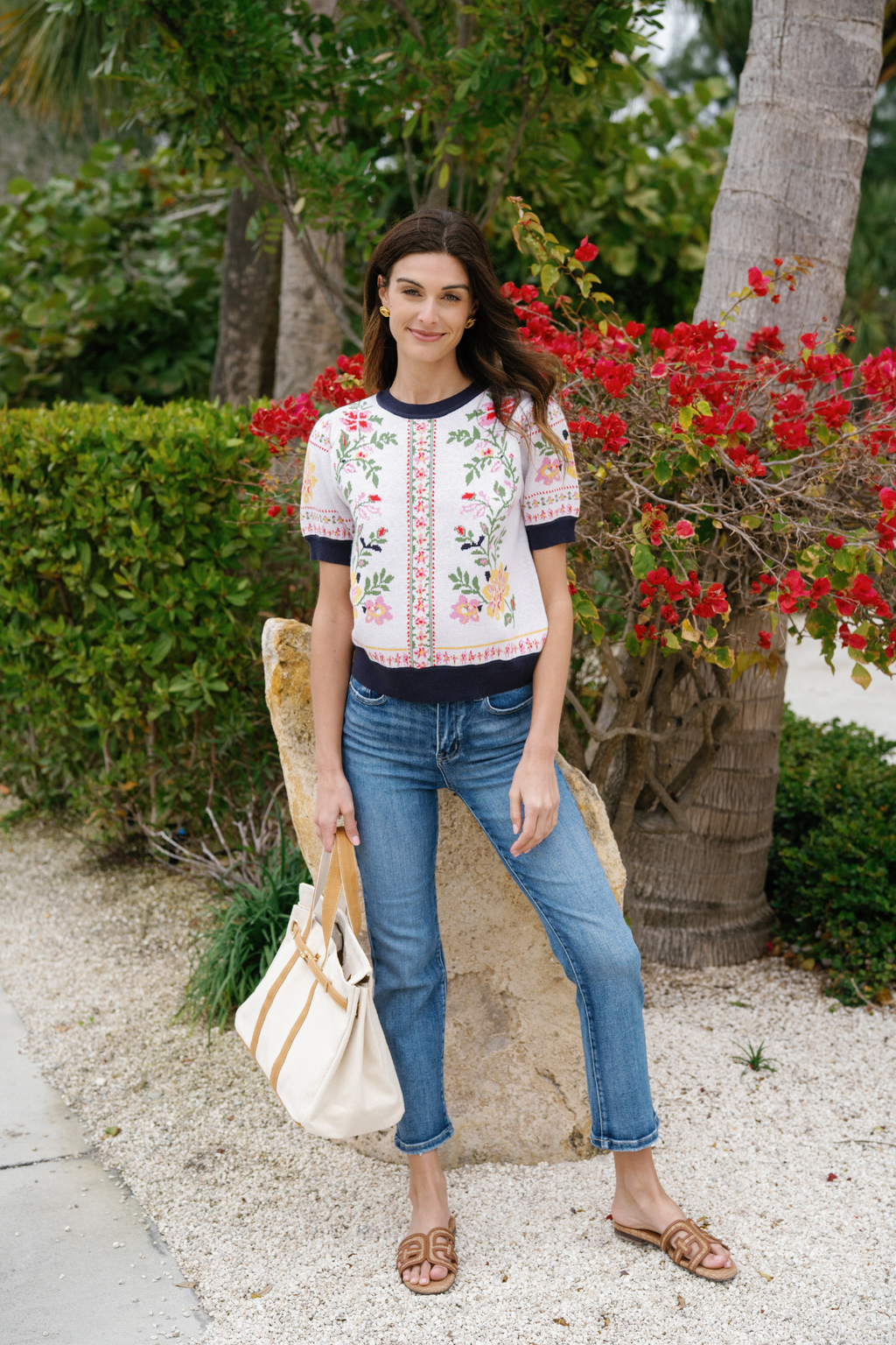 Fate Vintage Bloom Knit Top