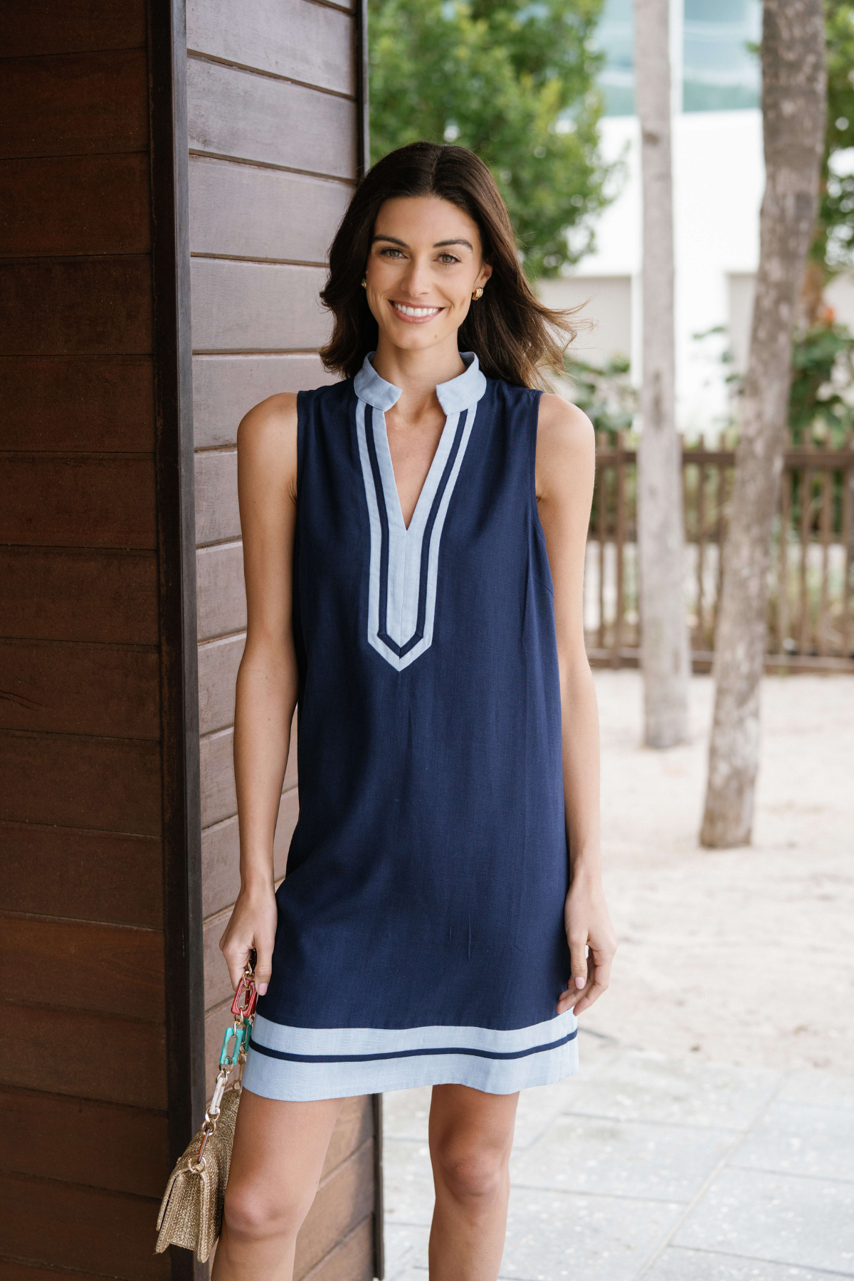 THML Harbor Trim Shift Dress