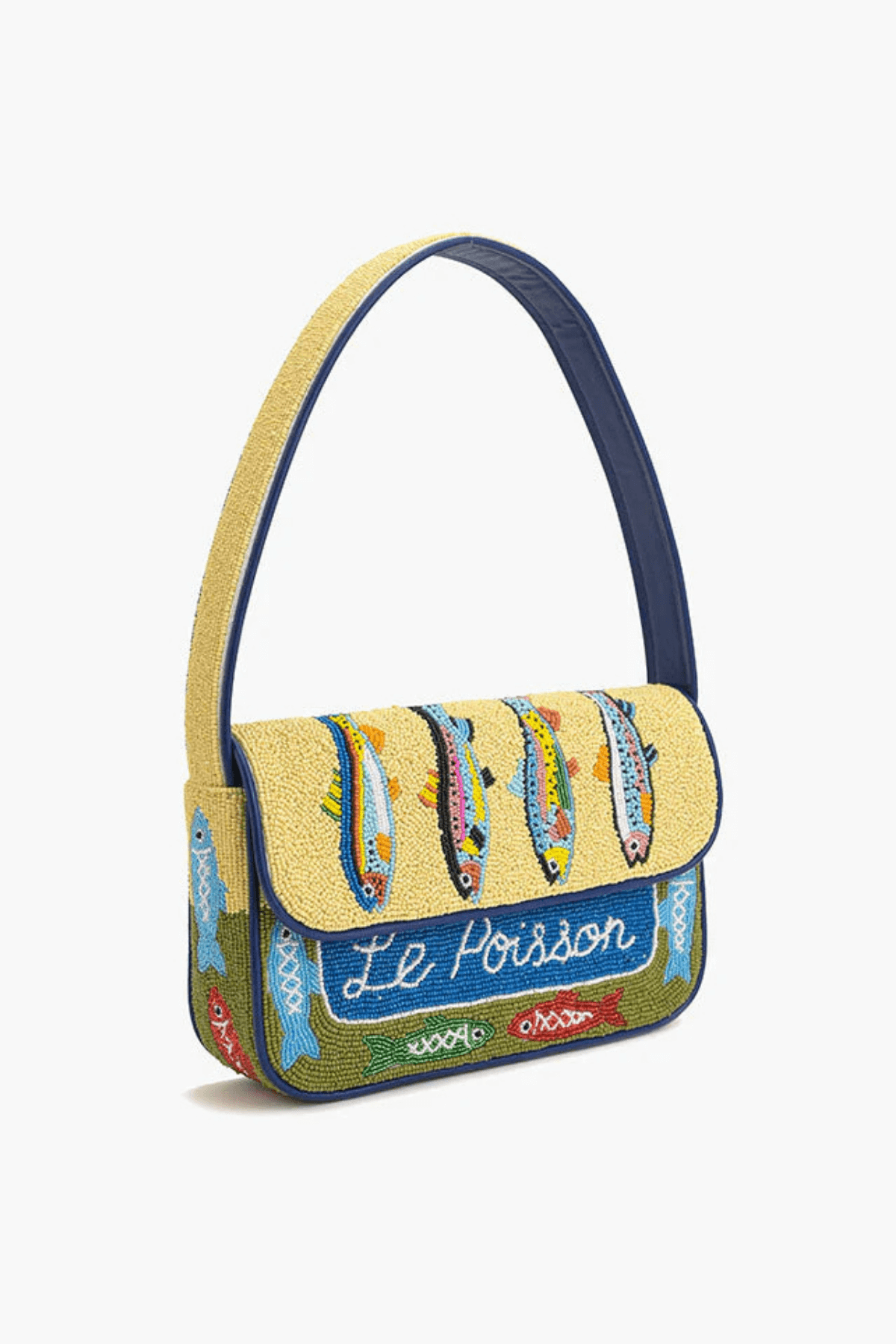 America & Beyond Fish Tales Beaded Shoulder Bag