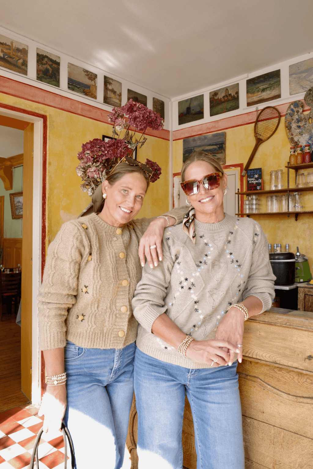 Strut & Bolt Embroidered Knit Sweater