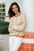 By Together Contrast Trim Cardigan