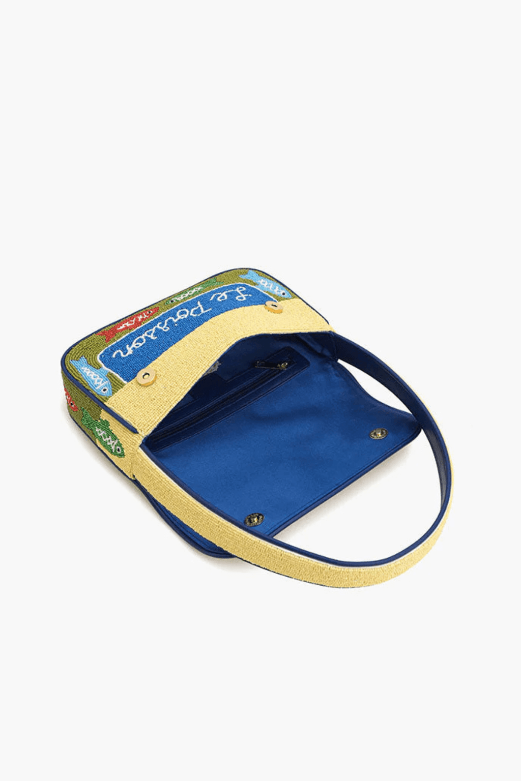 America & Beyond Fish Tales Beaded Shoulder Bag