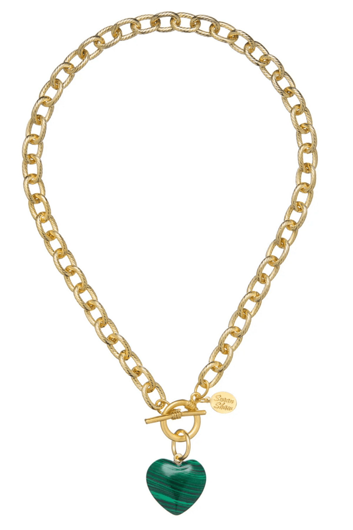 Susan Shaw Stone Heart Necklace