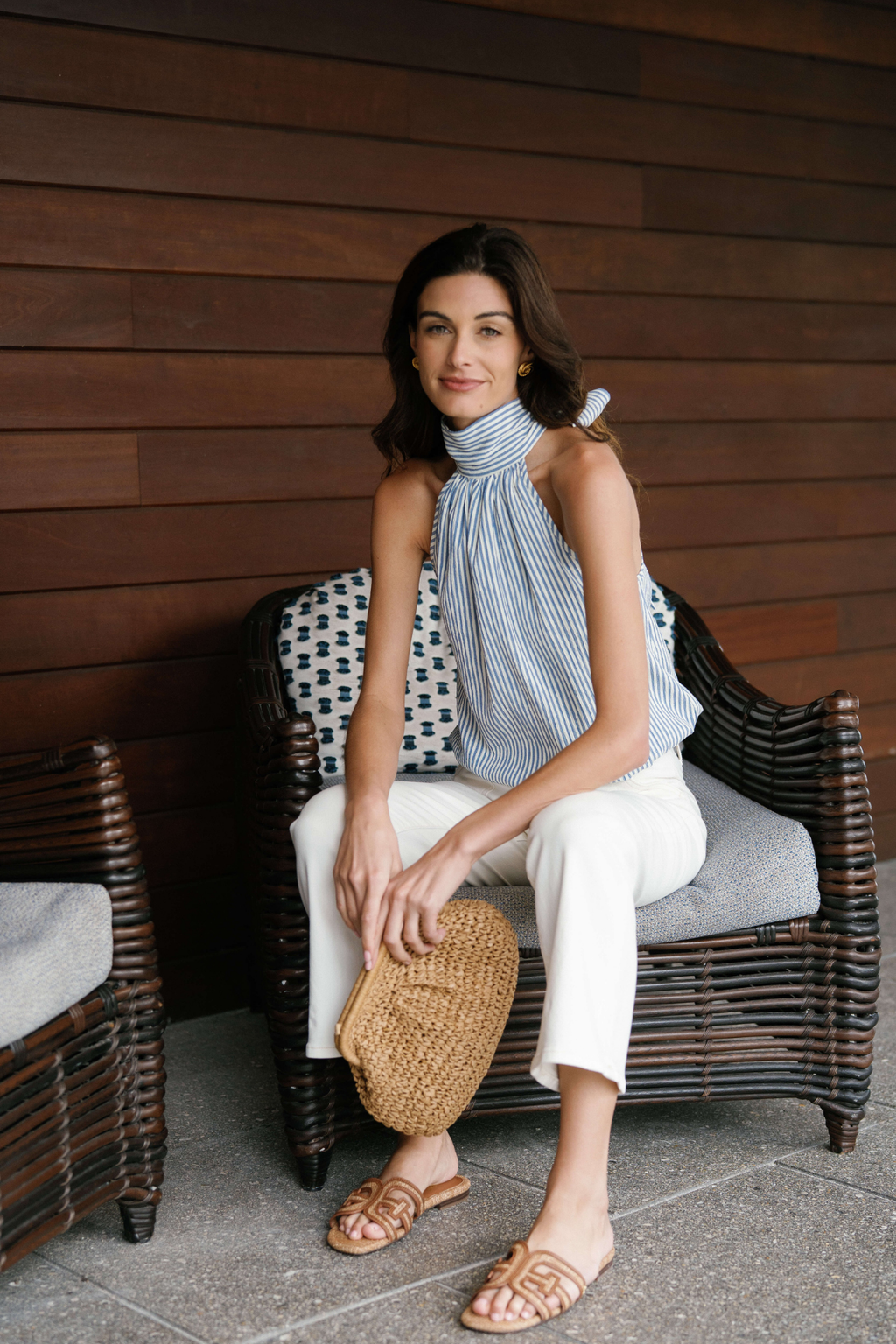 Fate Striped Halter Top