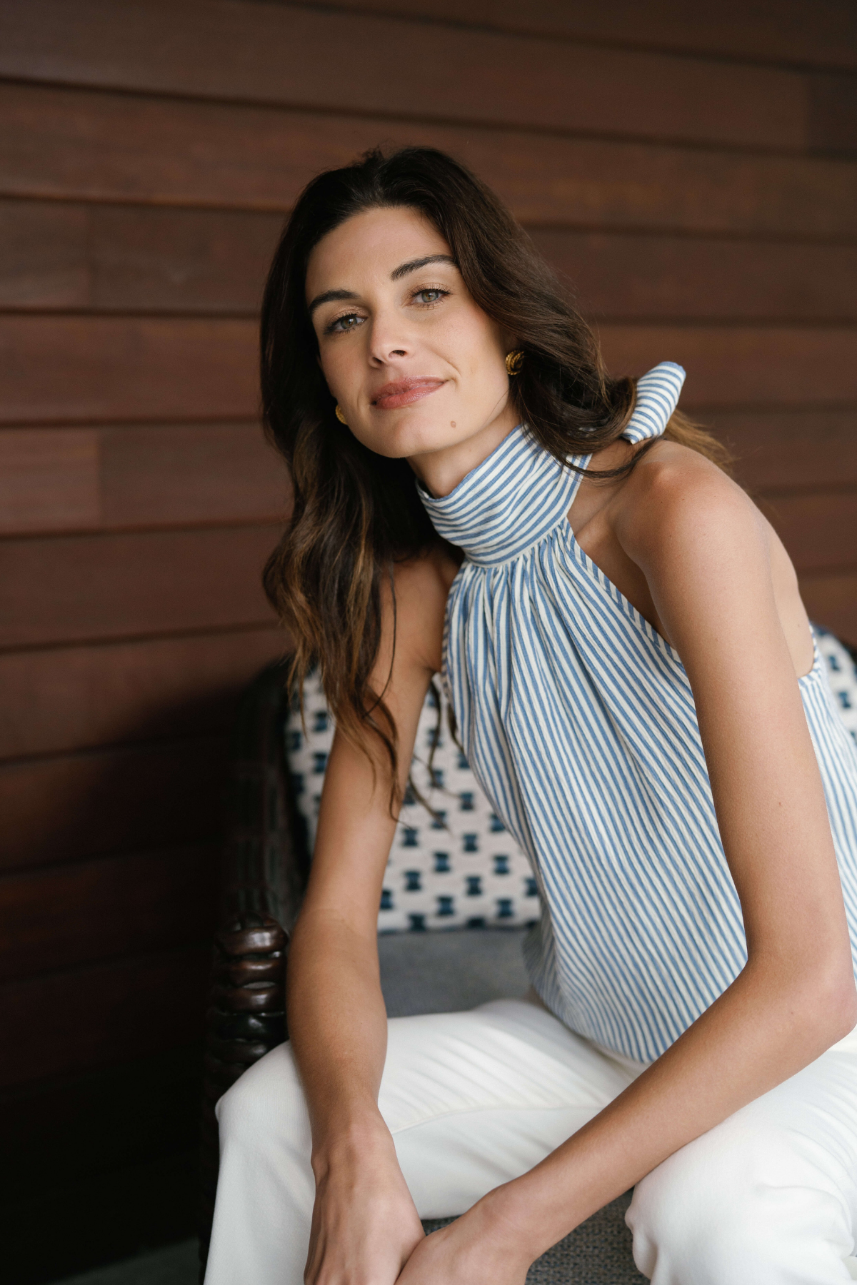 Fate Striped Halter Top