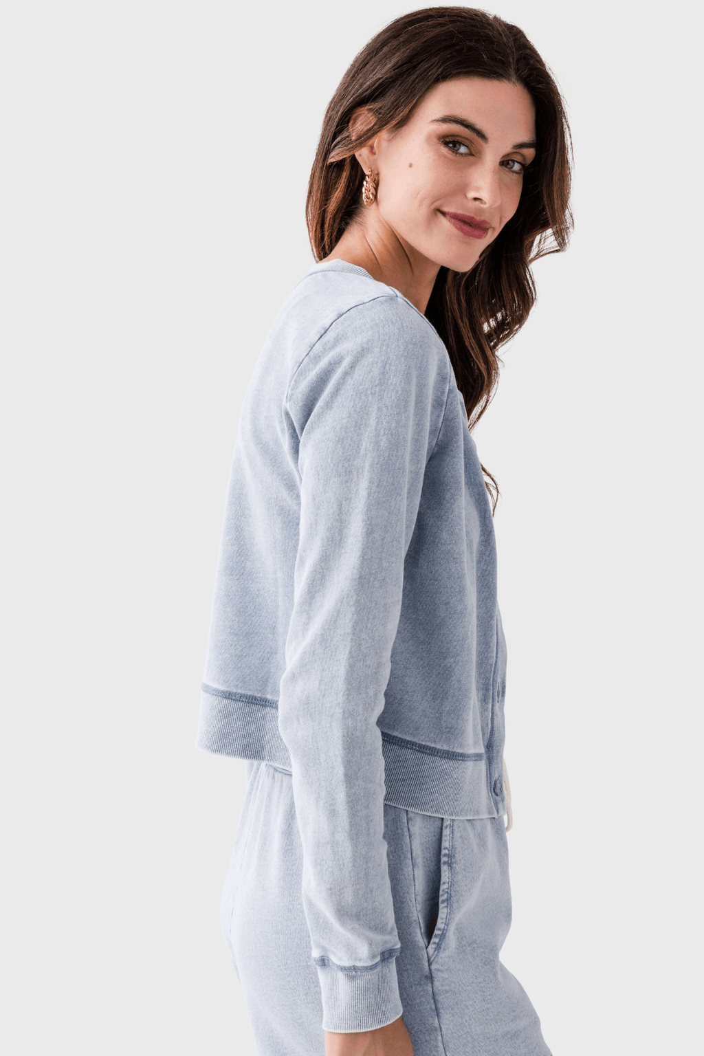 Z Supply Daily Knit Denim Cardigan