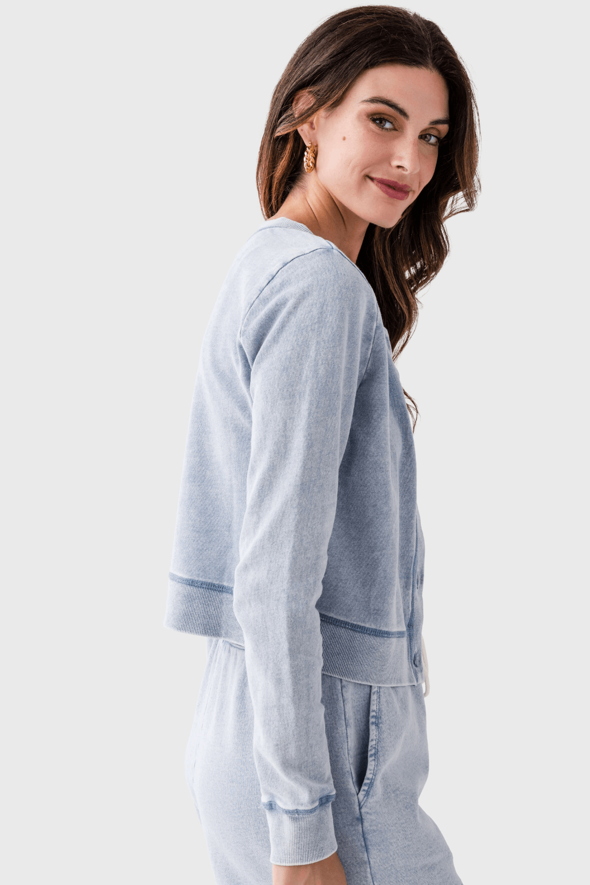 Z Supply Daily Knit Denim Cardigan