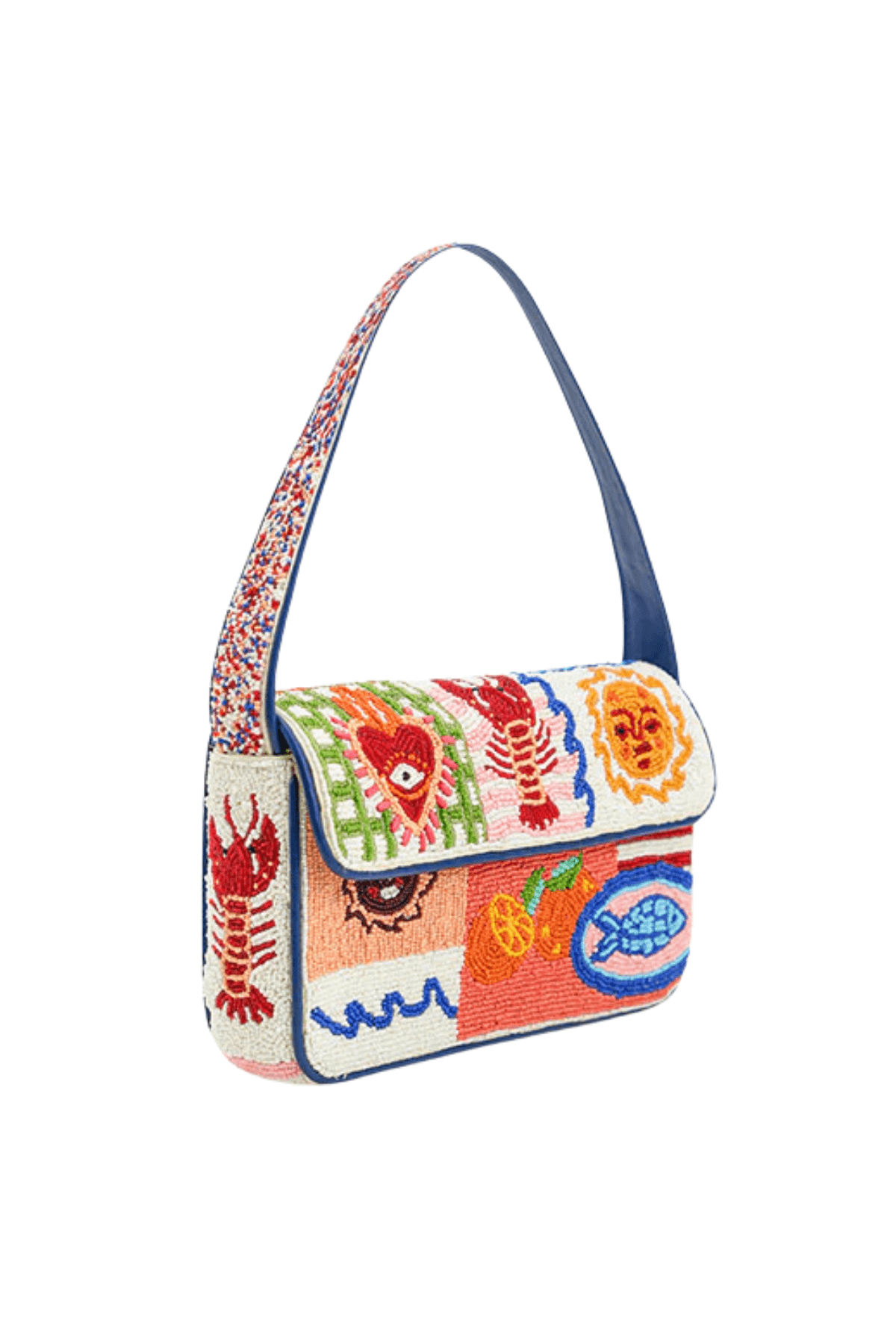 America & Beyond Sun & Sea Beaded Shoulder Bag