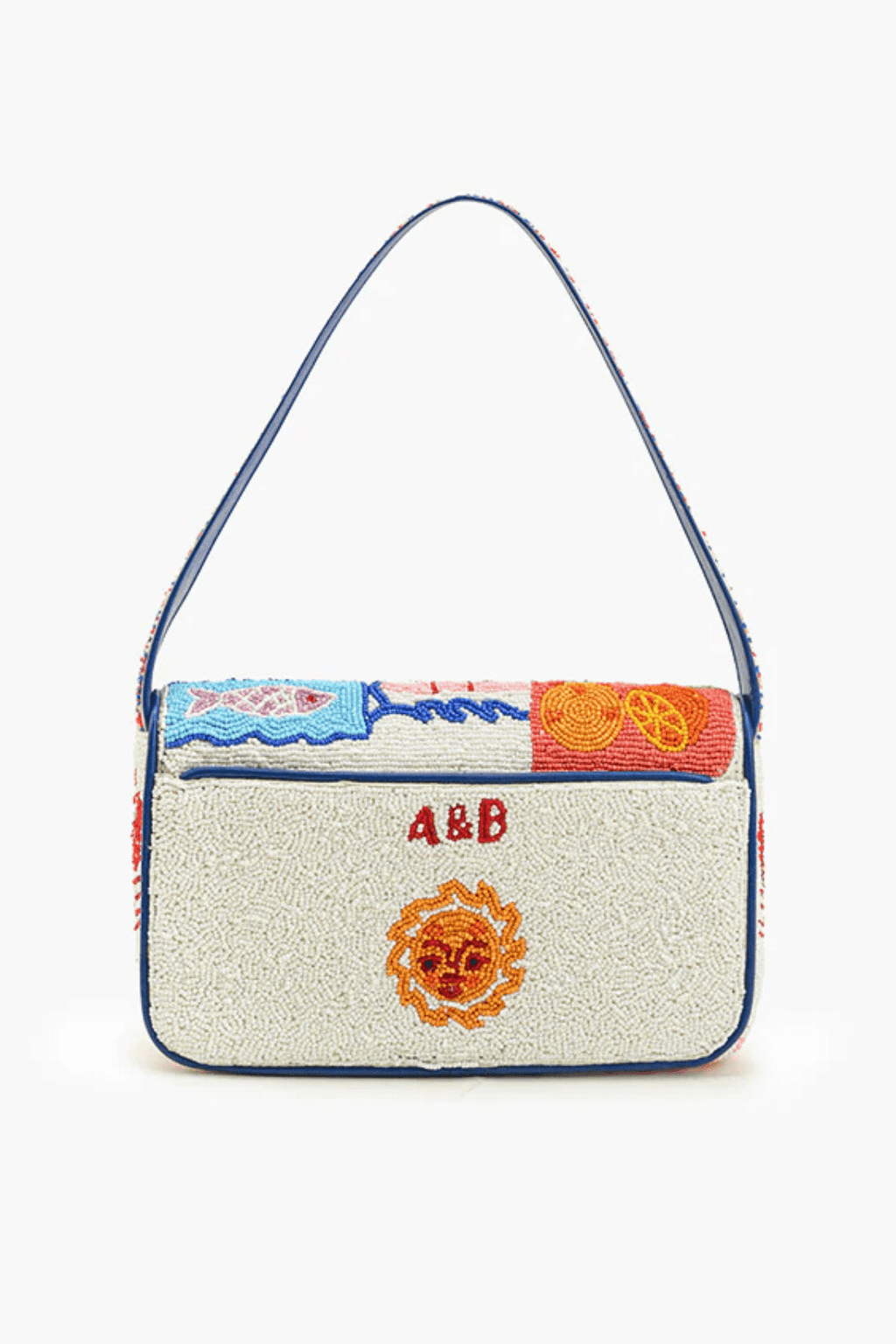 America & Beyond Sun & Sea Beaded Shoulder Bag
