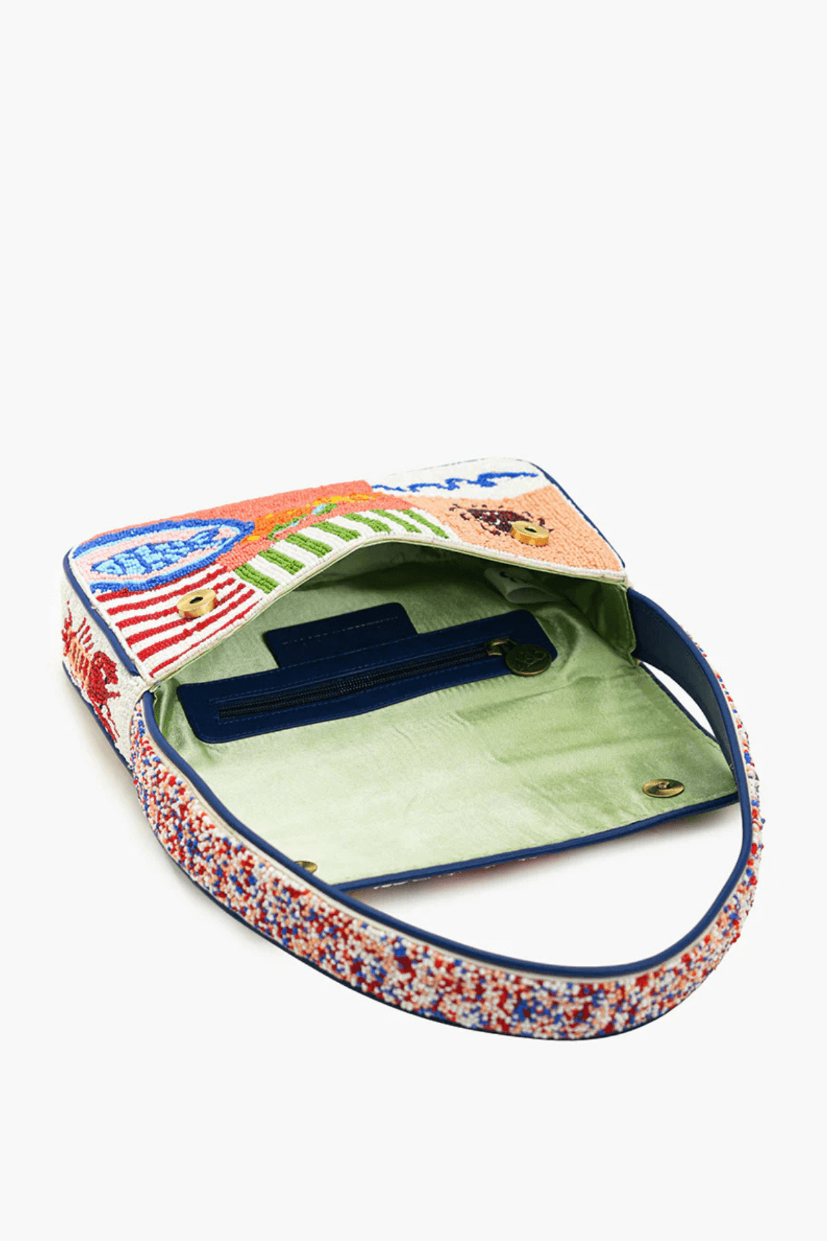 America & Beyond Sun & Sea Beaded Shoulder Bag