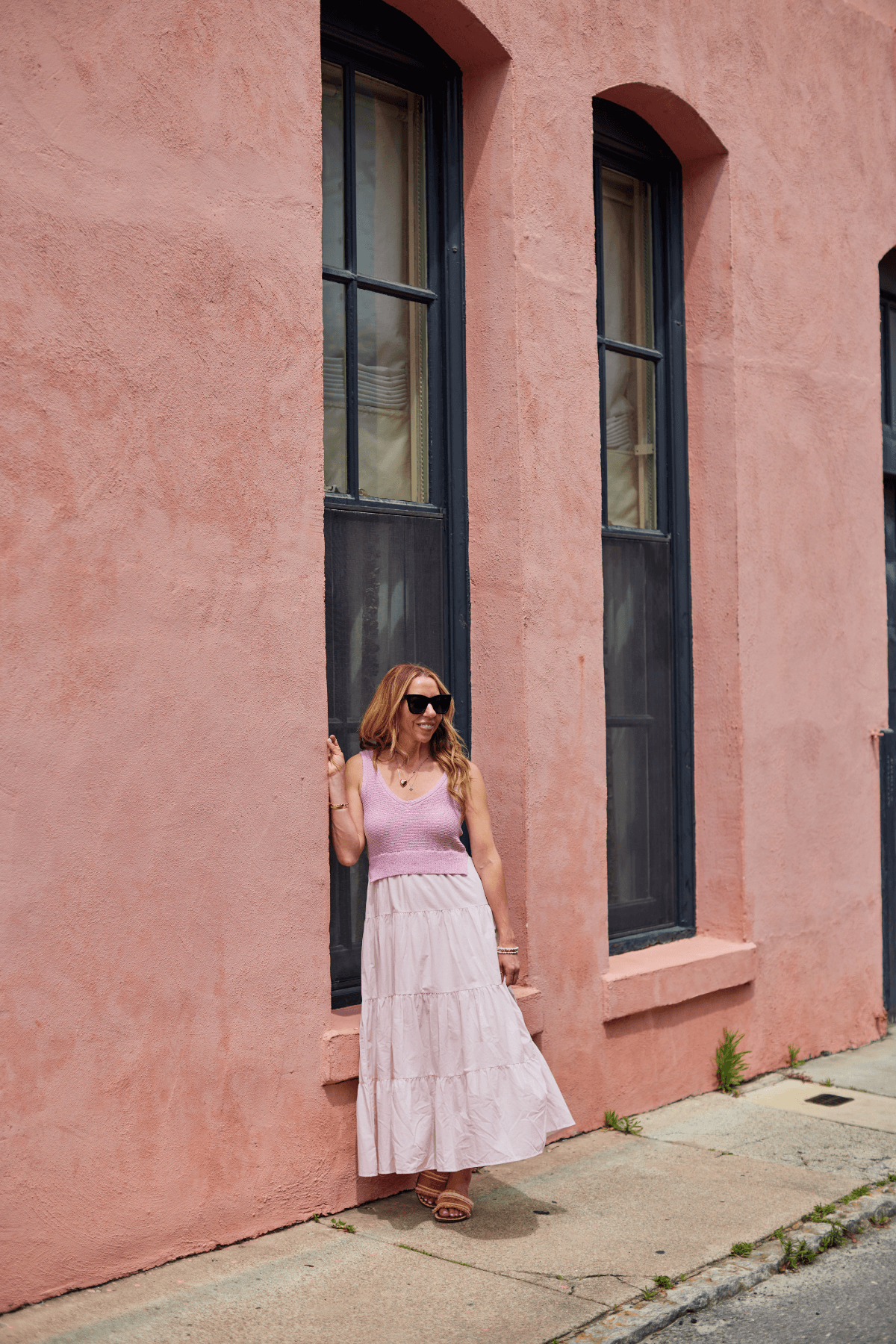 Elan Mixed Media Maxi Dress