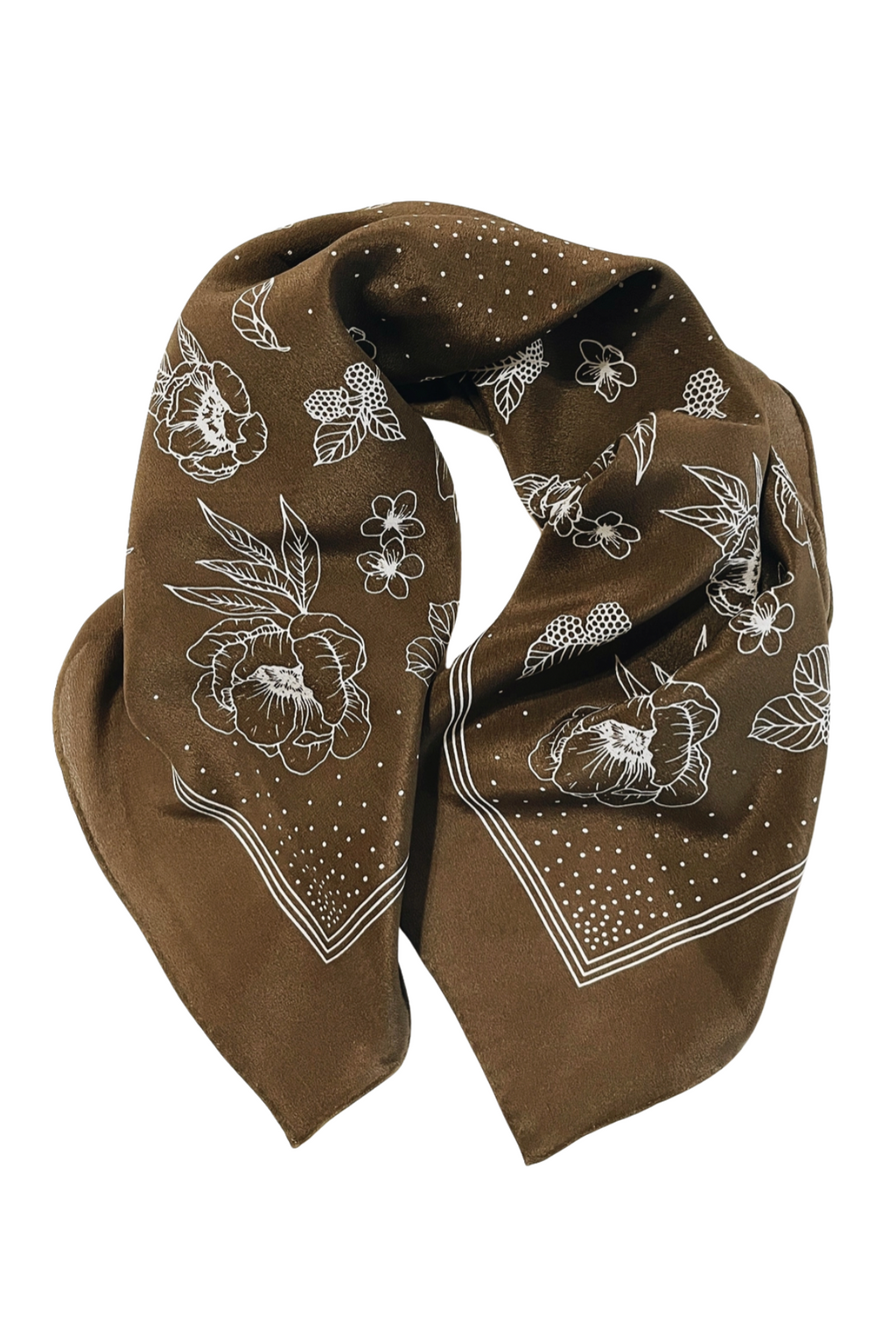 Flora West Design Silk Bandana Scarf