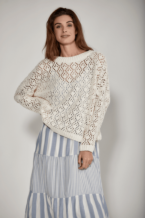 Molly Bracken Chenille Crochet Sweater