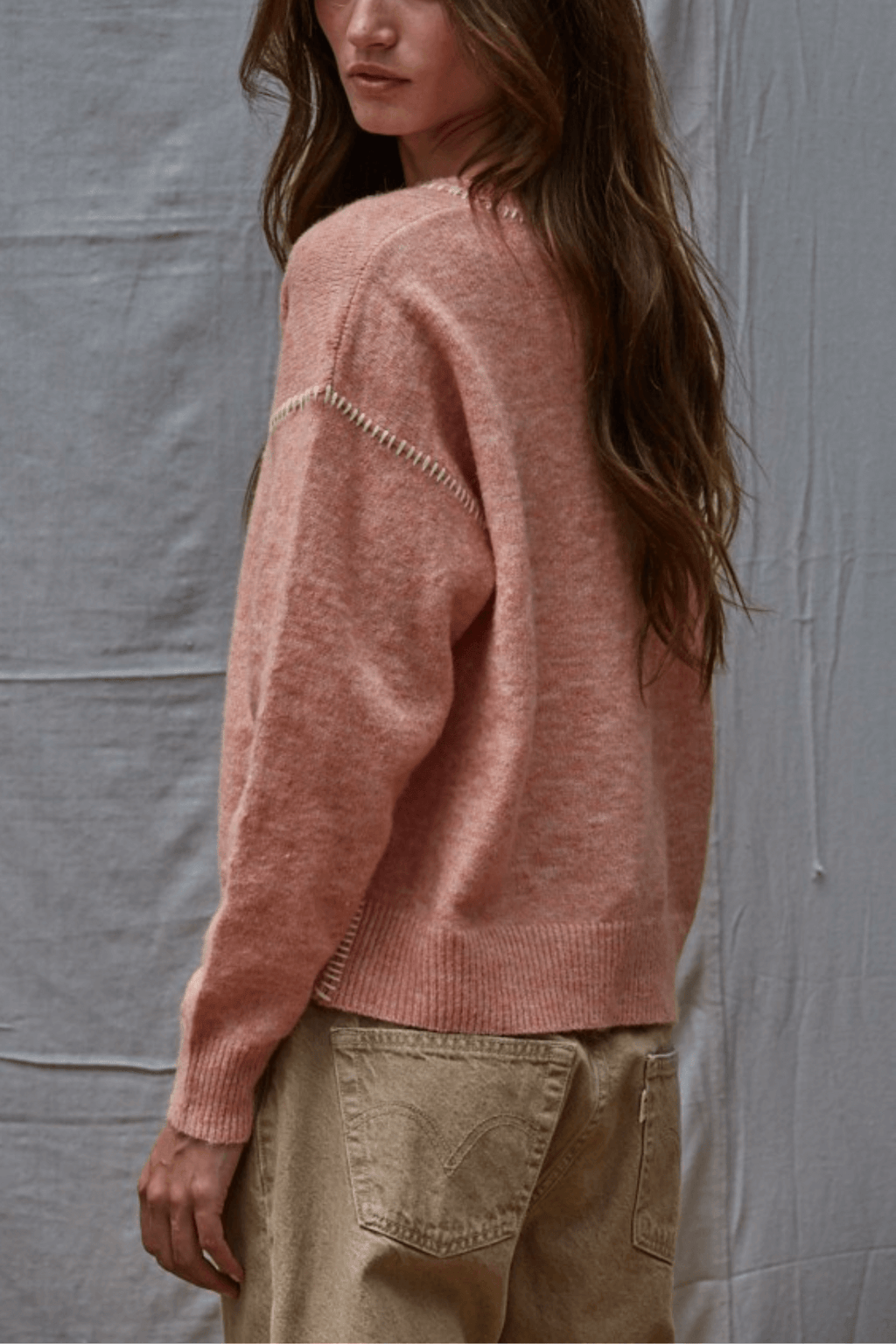 By Together Contrast Stitch Sweater