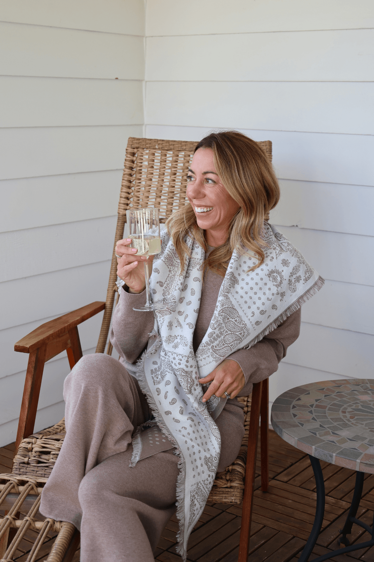 Heather gray lounge pants with drawstring and relaxed tapered leg