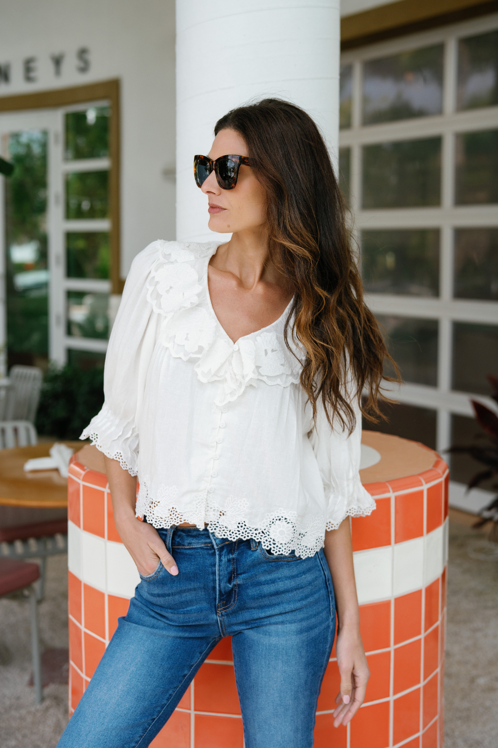 Fate Embroidered Lace Top