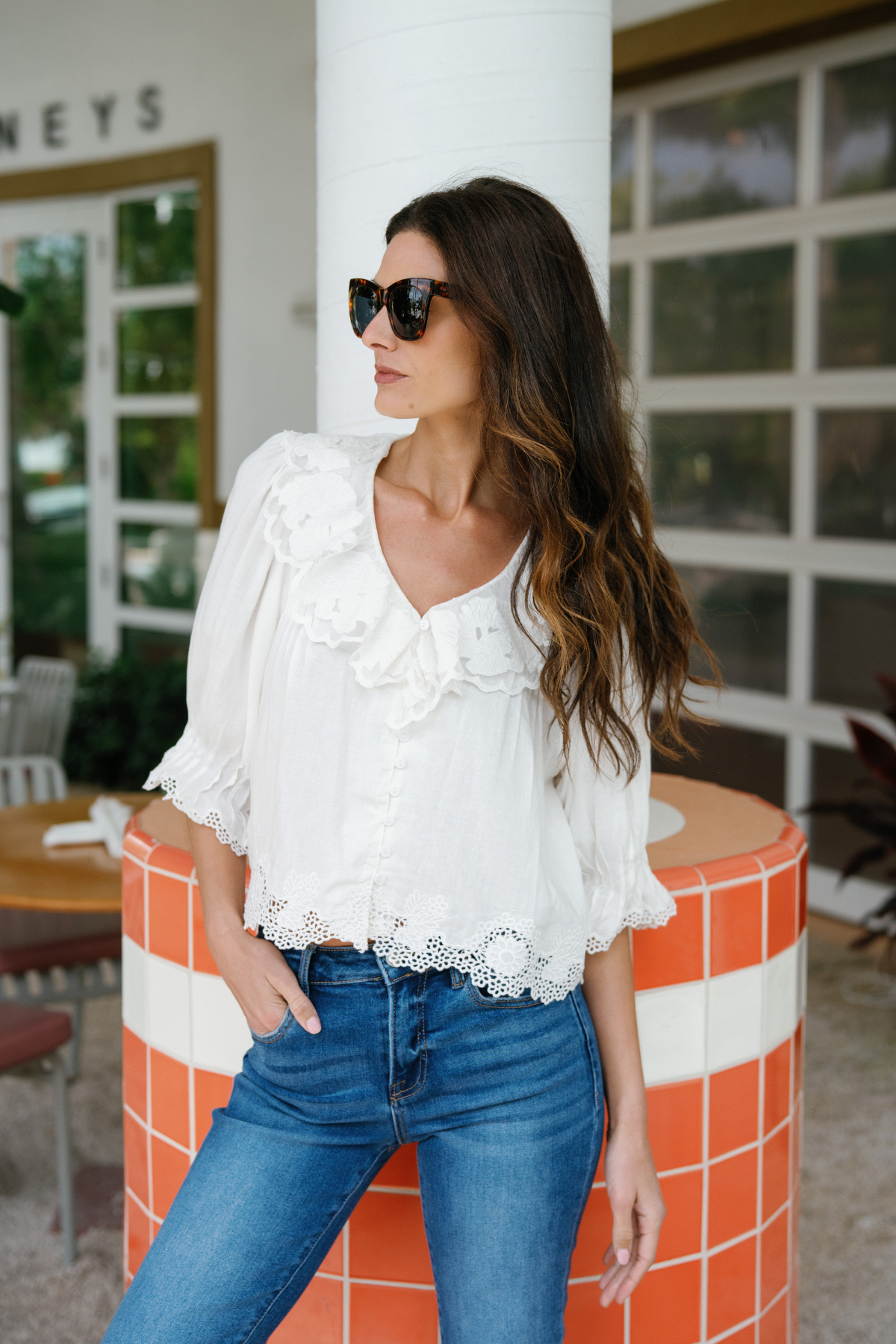 Fate Embroidered Lace Top