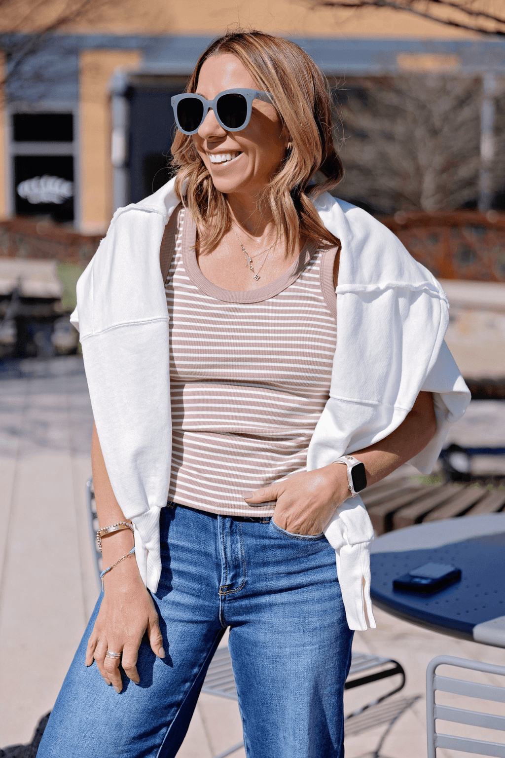 Z Supply Elin Stripe Rib Tank