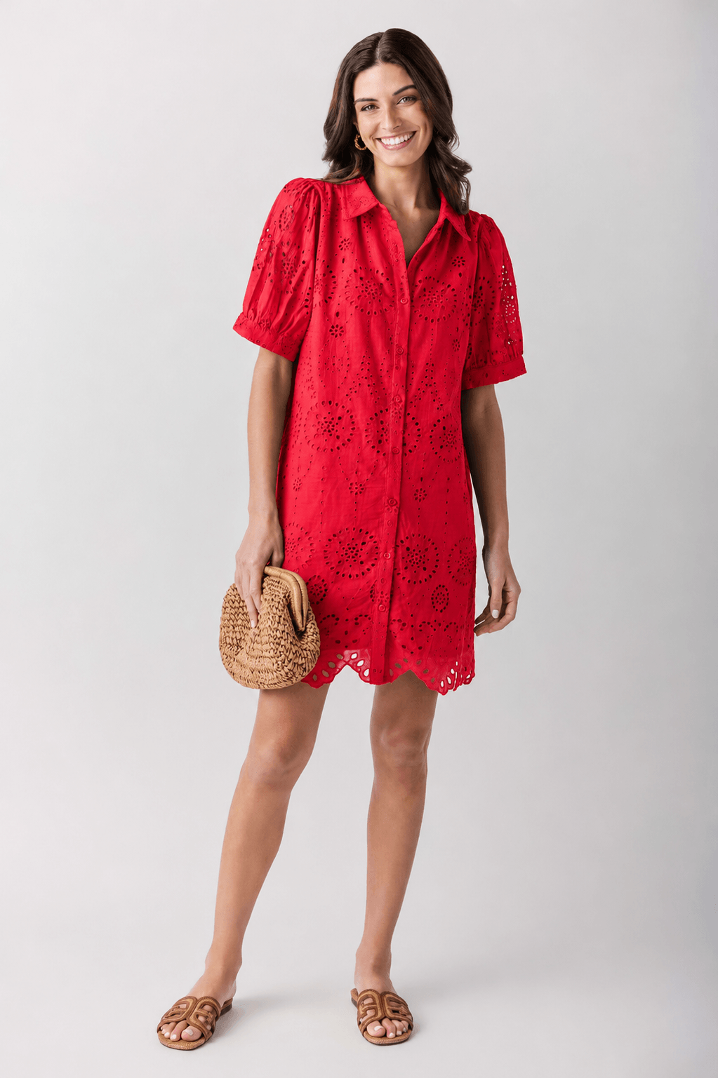 Jodifl Eyelet Shirt Dress