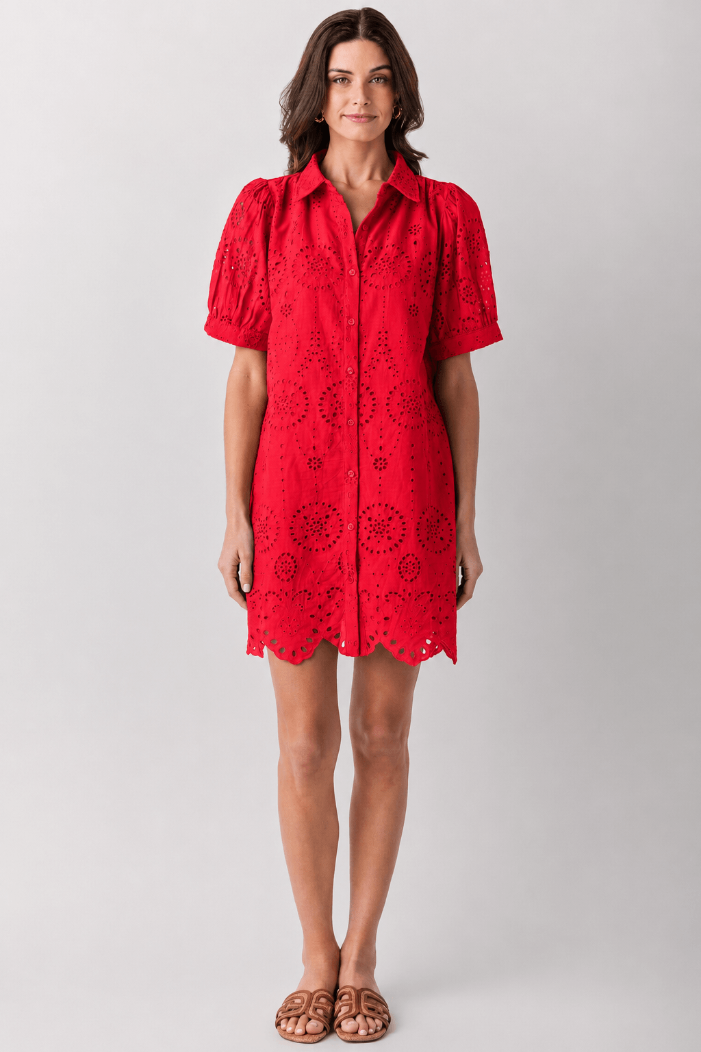 Jodifl Eyelet Shirt Dress