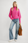 RD Style Hifza Long Raglan Sleeve Mock Neck Pullover