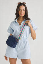 Hello Happiness X Social Threads Multi Stripe Spotted Bag Strap