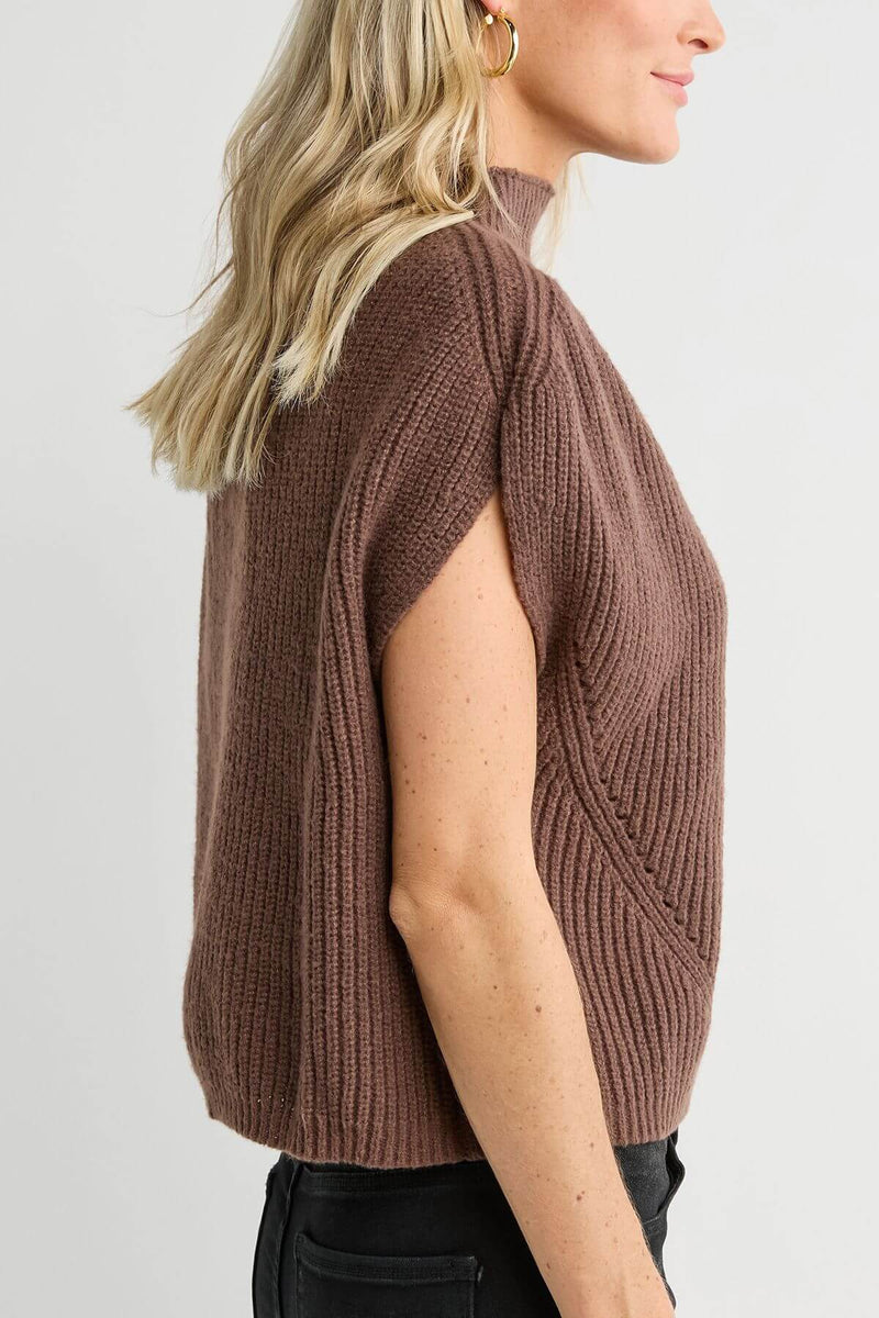 THML Sleeveless Mockneck Sweater Vest