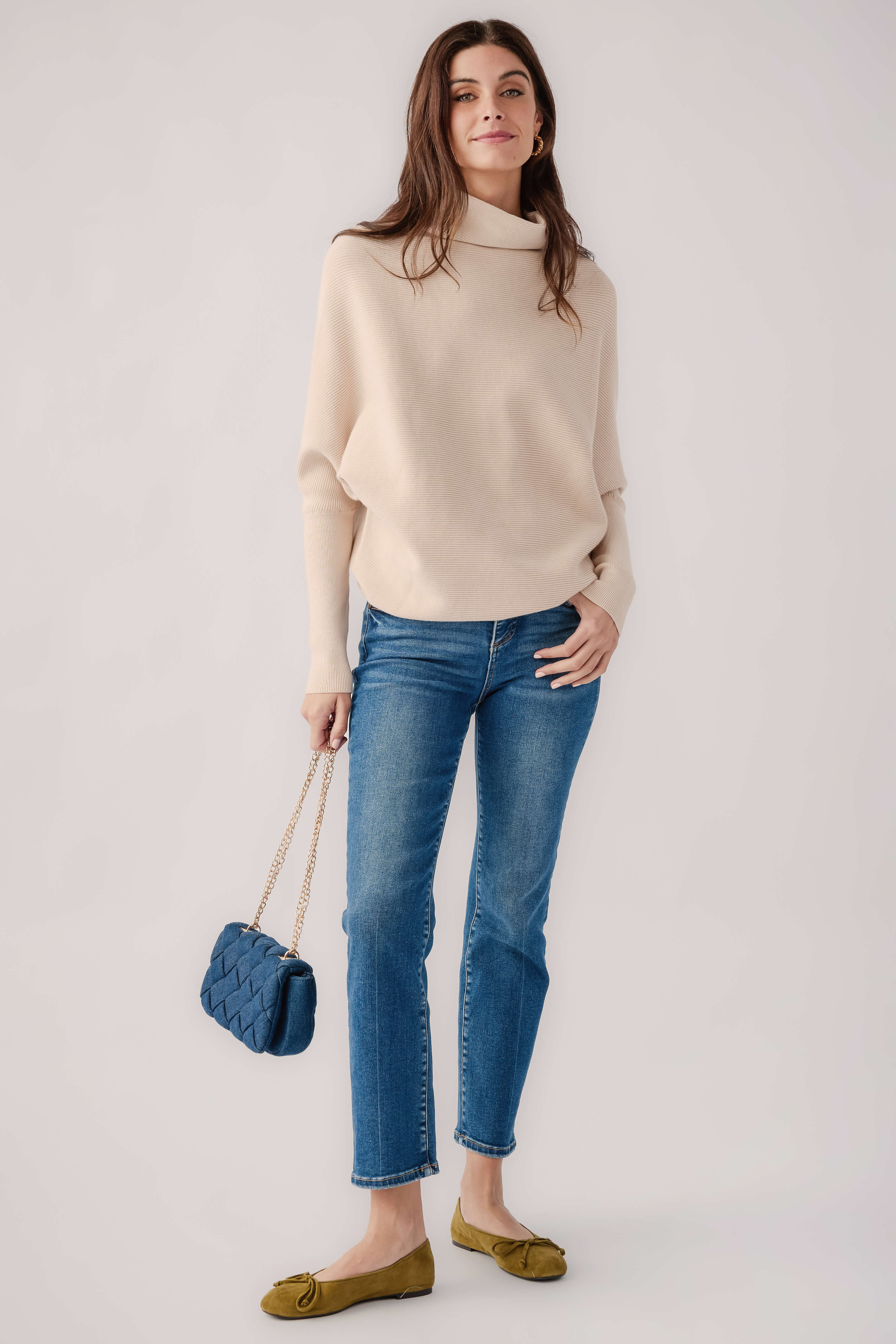 Blu Ivy Slouch Neck Dolman Pullover