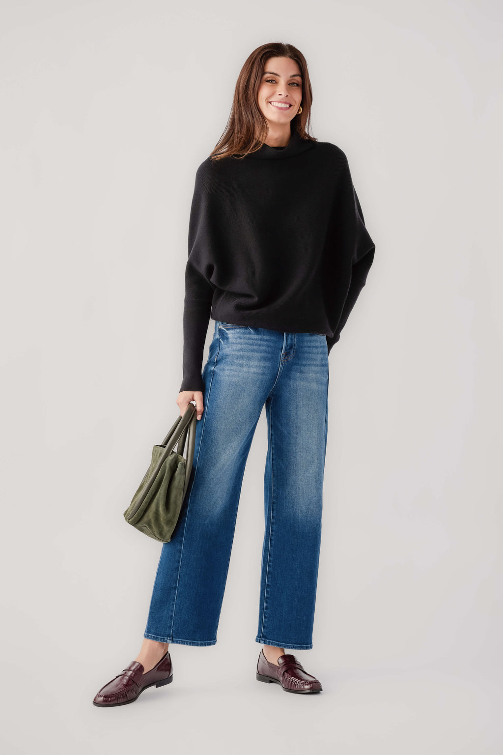 Blu Ivy Slouch Neck Dolman Pullover