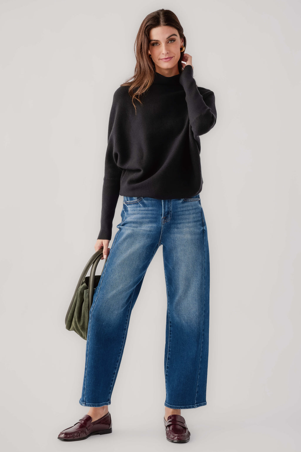 Risen Wren High Rise Barrel Jeans