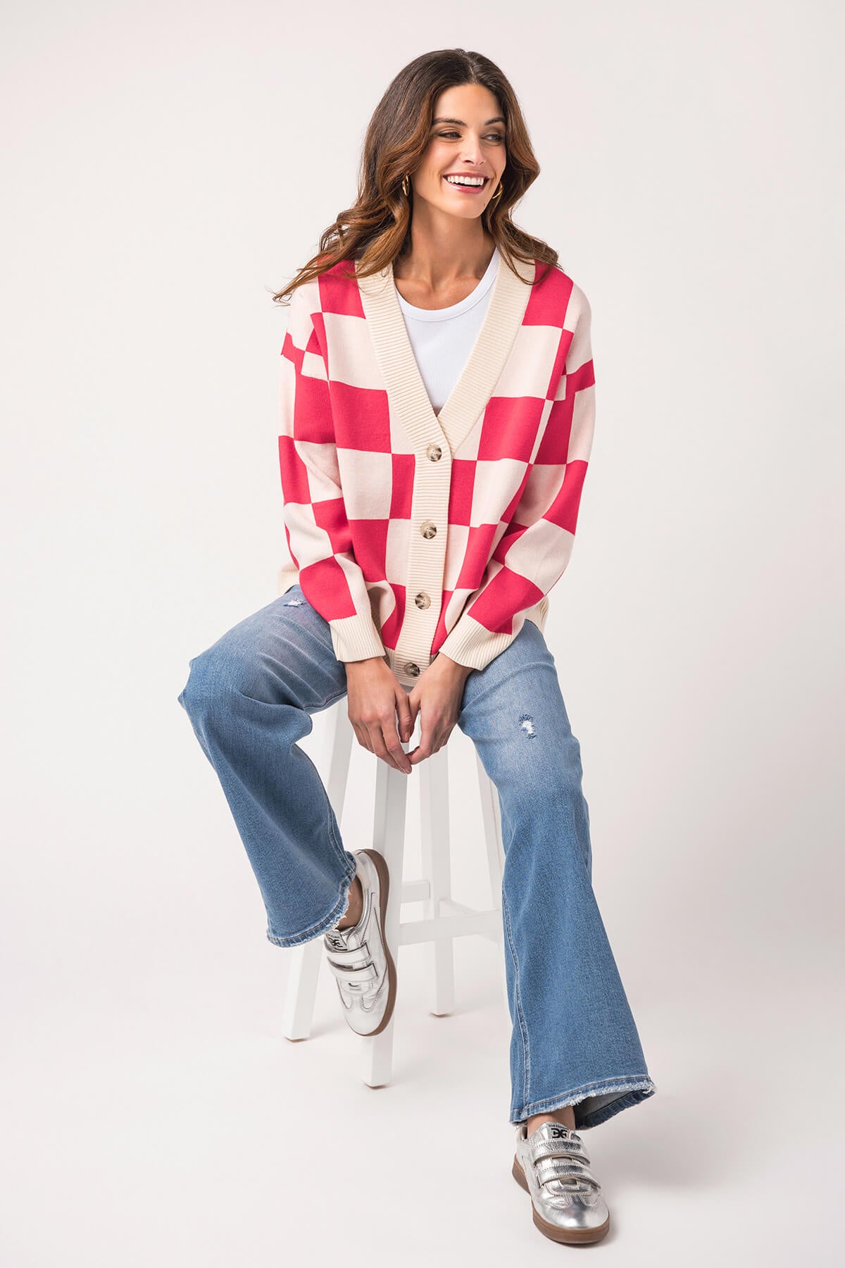By Together Check Me Out Cardigan – Social Threads