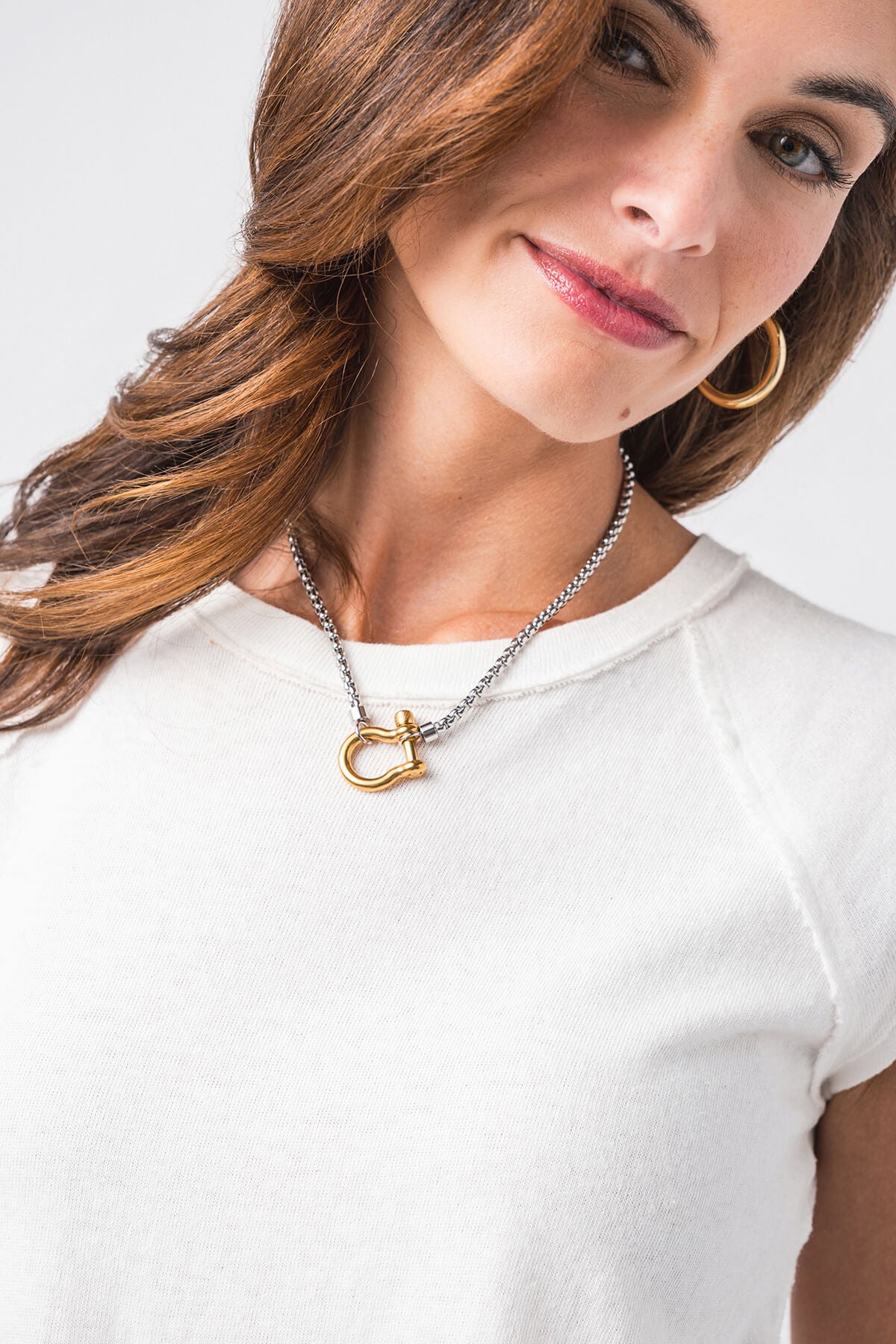 HoopLa Style Carabiner Horse Bit Necklace