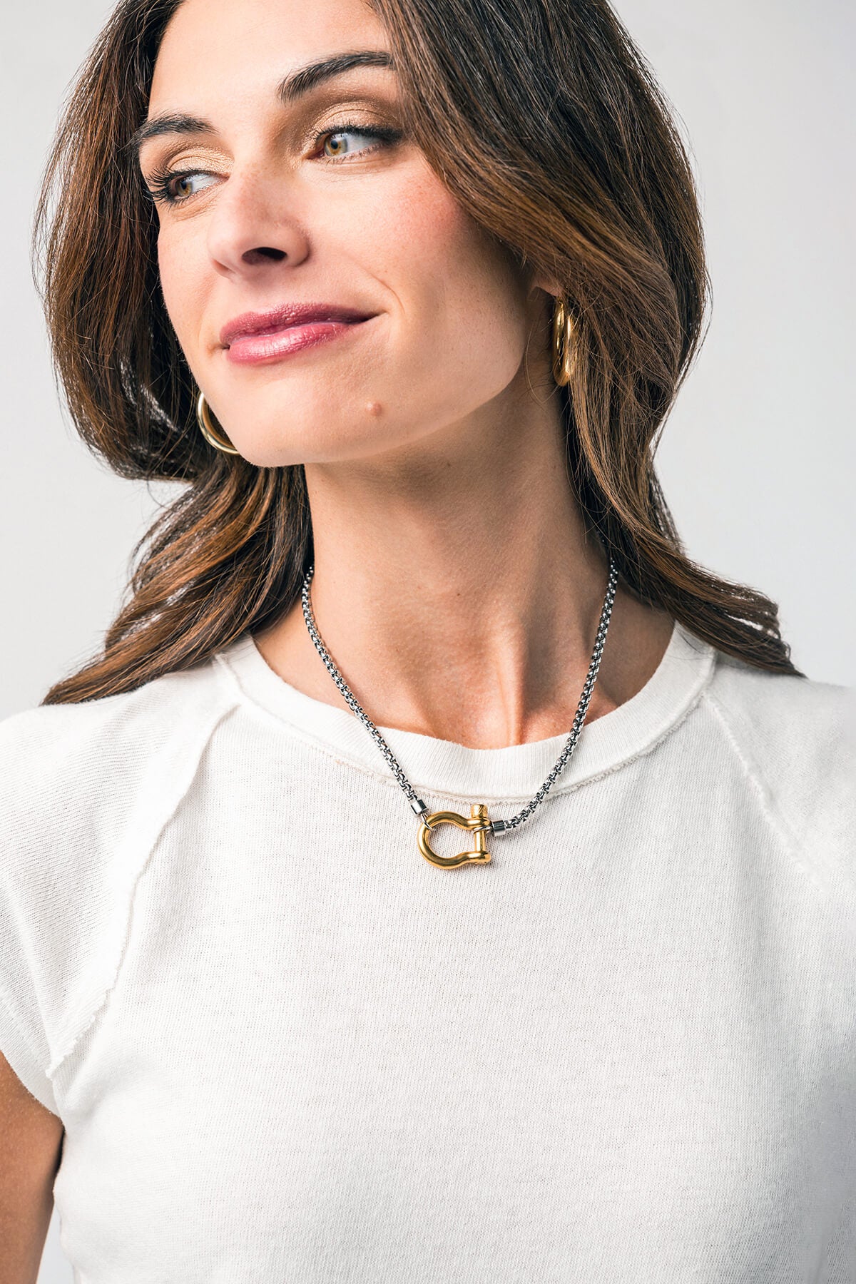 HoopLa Style Carabiner Horse Bit Necklace