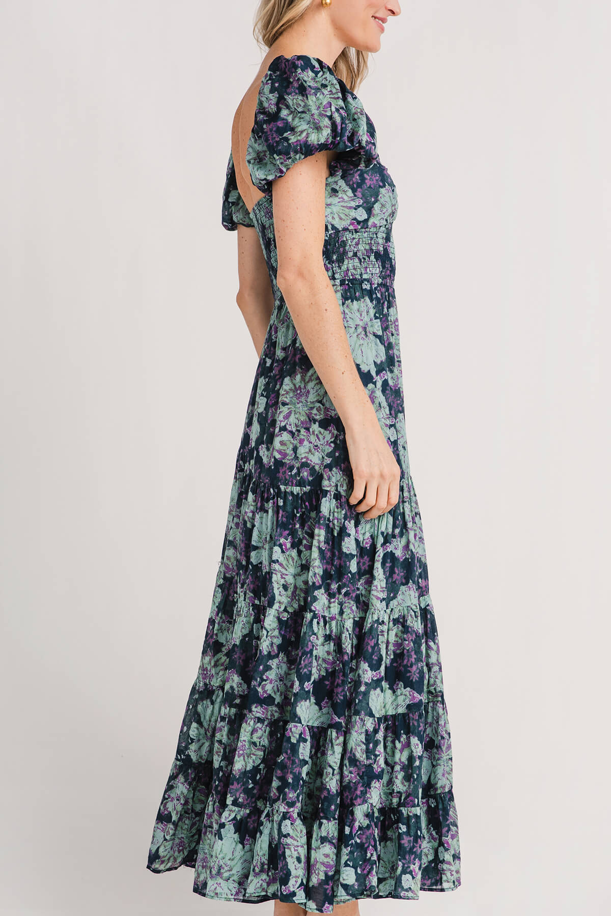 Free People Short Sleeve Sundrenched Dress
