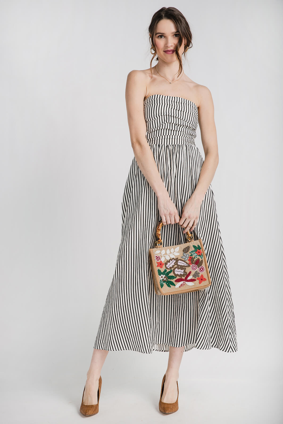 By Together Striped Strapless Dress – Social Threads