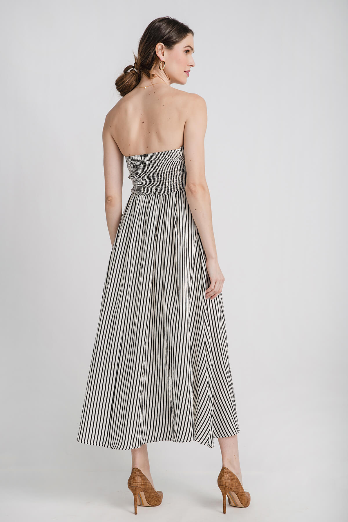 By Together Striped Strapless Dress