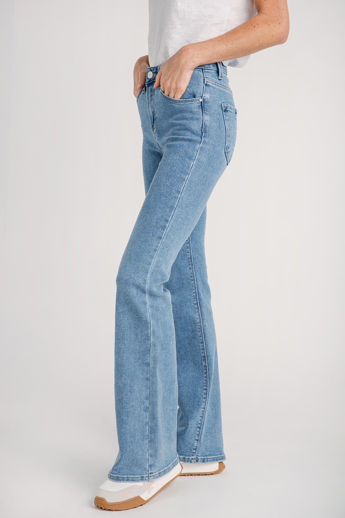 BRADLY-DIS Mid Rise Flare Jeans – Lola Jeans - USA