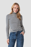 Trend Notes Striped Turtleneck Top