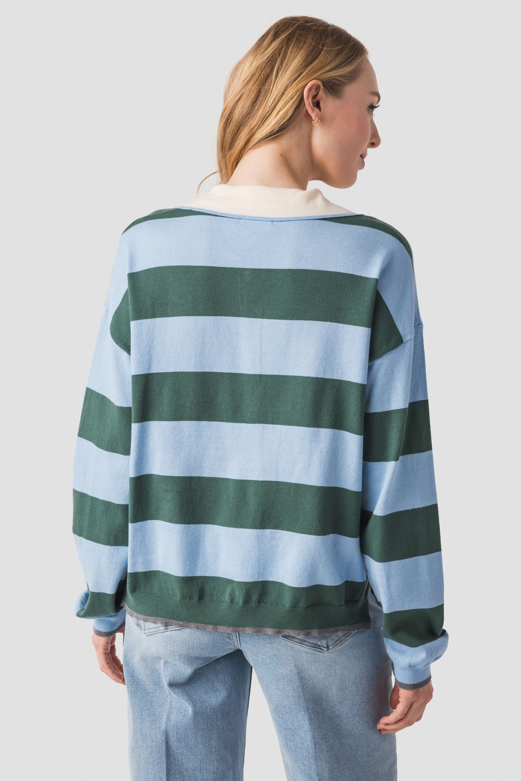 &Merci Striped Rugby Sweater