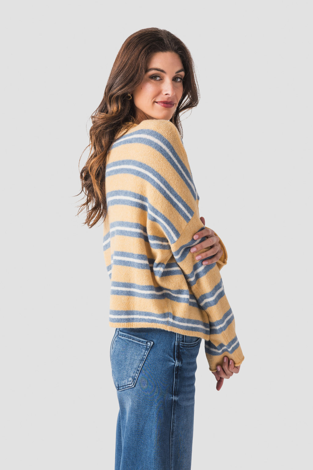 Things Between Varsity Striped Piper Cardigan