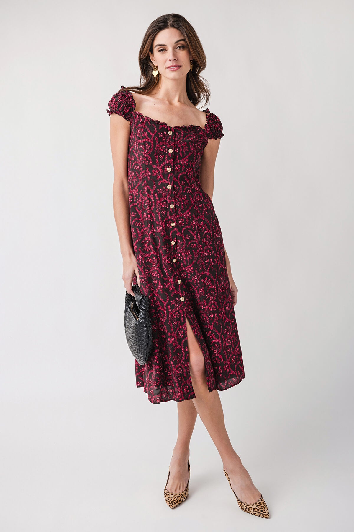 Olivaceous Lexi Dress Black Red / Large Olivaceous Lexi Dress Black Red / Large