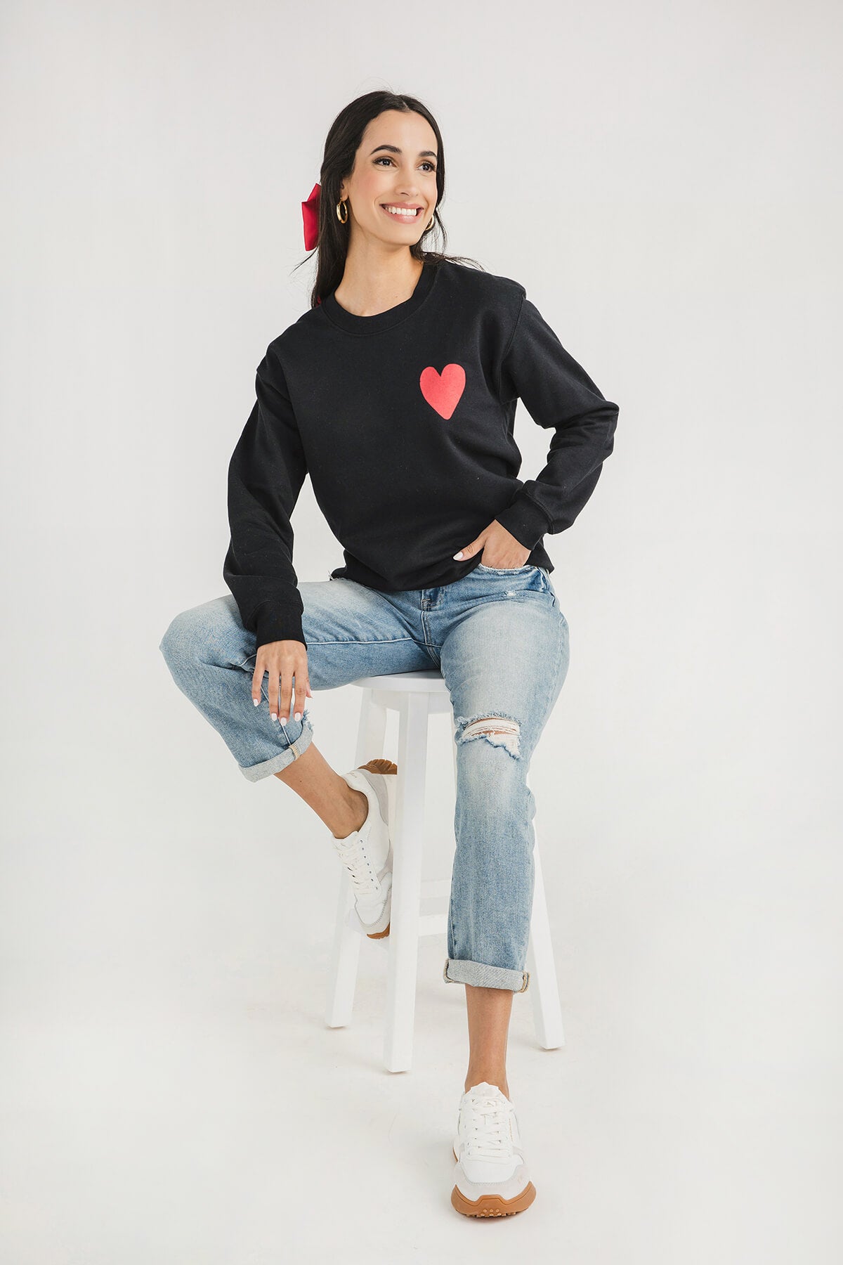 Blume + Co Pocket Heart Graphic Sweatshirt